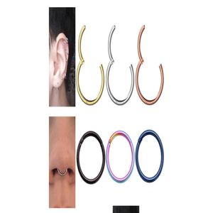 Neusringen Studs Indian Hoop Nose Ring RVS Lip Ringen Lage Earring Piercing Sieraden Voor Women1565349 Sieraden Lichaam Sieraden Dhseo