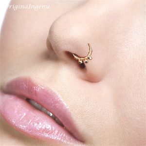 Neusringen Studs neu ringen Studs goud echte piercing ring handgemaakte sieraden gevulde faux vintage charme hoepel nep punk 230614