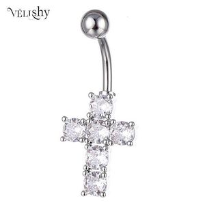 Nez Anneaux Goujons À La Mode Cristal Zircon Croix Nombril Anneau Piercing Mode Nombril Ongle Ponction Corps Bijoux Accessoires 230325