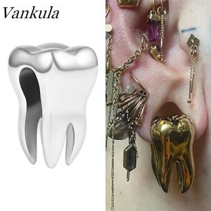 Anneaux de nez Goujons Vankula 2 pièces en acier inoxydable dents fraîches poids d'oreille cintres 19mm jauges bouchons anneaux mode piercing bijoux de corps 230325