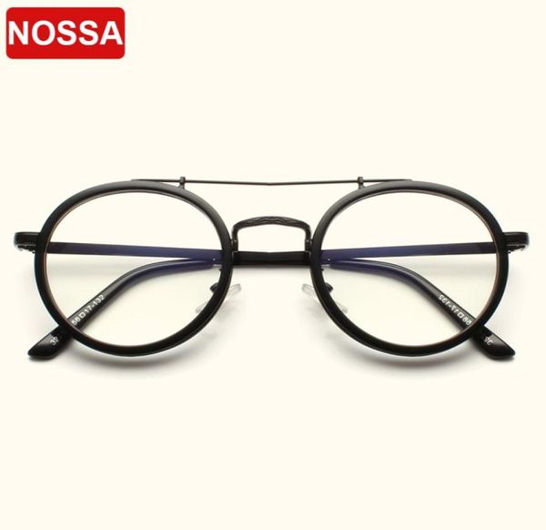 NOSSA Vintage Runde Brillengestelle Damen Herren Klassische optische Brillen Klare Linse Retro Brille Rosa Transparente Brillen8140677