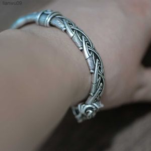 Nostalgie Adolescent Vikings Bracelet Bracelet Tête De Loup Manchette Bracelet Bracelets pour HommesFemmes Talisman Bijoux Accessoires Dropshipping L230704