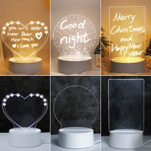 Note Board Creative Usb Led Lumière Enfant Veilleuse Veilleuse Pour Enfants Bébé Veilleuse Plug In Cadeau Pour Enfants Petite Amie