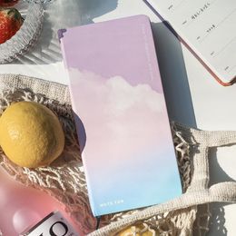 Opmerking voor Sakura Slim Wekelijkse planner 168p Portable Agenda Scheduler Book Undated Week Notebook Kawaii
