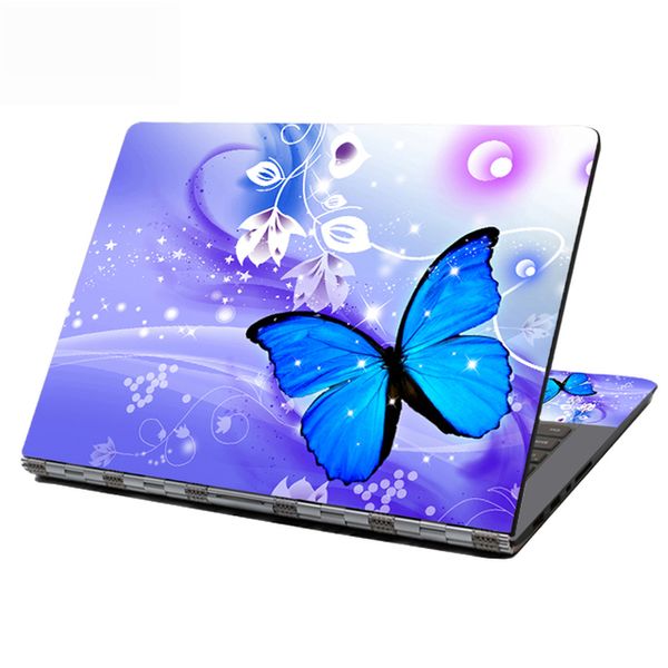 Cuaderno 13 pulgadas pegatina protectores de piel mariposa flores pegatinas Cubierta para HP Dell Lenovo Asus Acer Laptop Decal