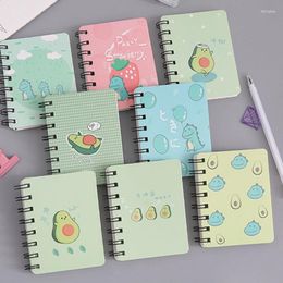 Notebook Schattige Leuke Avocado Rollover Mini Draagbare Spoel Kladblok Dagboek Boek Oefening School Office Supply