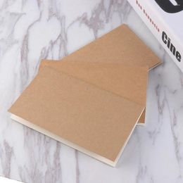 Notebook Blank Travel Memo Notebooks Paper Kraft Book Sketchbooks Journal Diary Pad Dairy Notepad Work A5 Softcover Flip Subject