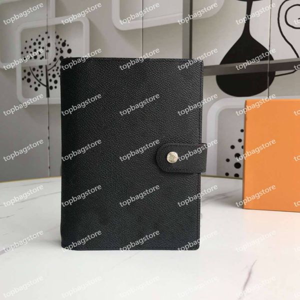 Cuaderno Portatarjetas de lujo Cartera Pequeña Agenda Cubierta Trabajo Negocios Moda Estuche para tarjetas de crédito Carteras Icónico Marrón Lona impermeable Notas de reuniones de trabajo