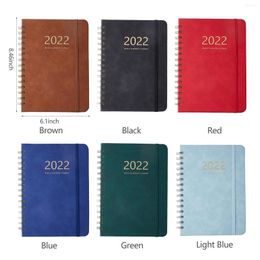 Notebook School Diary 2022 con horario semanal diario 160 páginas cuadernos de ejercicios en espiral