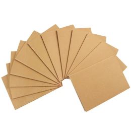 Notes à carnet 12pcs A6 Notes carnets Retro Kraft Paper Pages Pages Sketchbook Painting Journaux Journaux Student Note Planner Mémo Sketch Pad