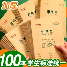 Notes de carnet 20 PSC / Set Élèves de l'école primaire Tian Zige Pinyin Exercice Vocabulaire Vocabulaire livre Student Notebook Stationery Livros