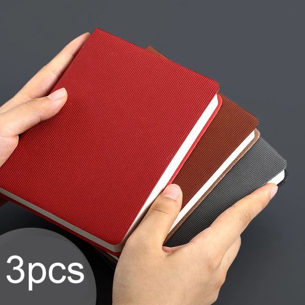 Notes à carnet 3 PCS / Lot 360 pages Pocket Notebook Journal épais Paper B6 Small Note Book Diary Office School Patenery Gift