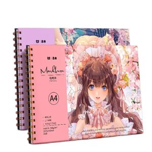 Notebooks A4/8K Anime Dikke Mark Book Sketch Comic Blank Paper Notebook Handpilt Tekening Student Art Supplies briefpapier