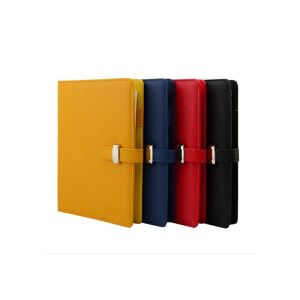 Notebooks A5 Logo Naam Aangepast Notebook Spiral Binder Metal Hasped Red Journal Planner Kantoor Leveringen Student Geschenk Kladblok met ringen