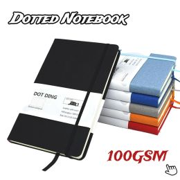 Notebooks A5 Notebook Hard Cover 160 Pages Pages Planificateur de journaux en pointillés Ivory White 100 GSM KAWAII SCHOOL FOURNI