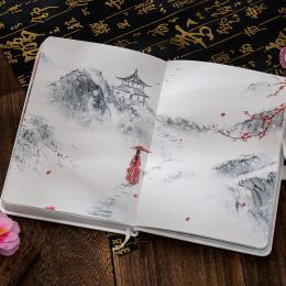 Notebooks esthetisch handboek oude stijl frisse en elegante handgeschilderde kleur pagina meisje hart pu magnetische knop dagboek notebook kawaii