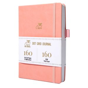 Notebooks buke 5x5mm Journal Dot Gird Notebook 160 pages, taille 5,7x8,2 pouces, 160gsm en papier bambou ultra épais