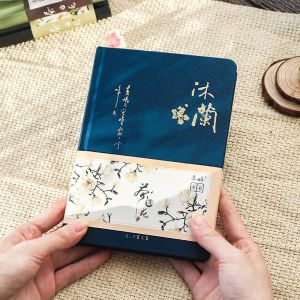 Notebooks kleur binnen pagina notebook chinese stijl creatieve hardcover dagboekboeken wekelijkse planner handboek plakboek mooi cadeau