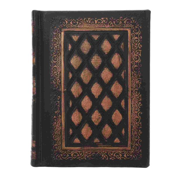 Cuadernos Notebook European Fancy Cover Notepad: Writing en blanco Libro de diario álbum decorativo álbum de cuaderno de bricolaje cuaderno de recortes dorado negro