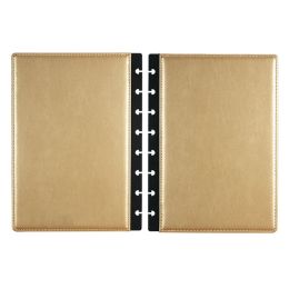 Carnets de TheNon A5 Mushroom Discbound Notebook Cover en cuir 8 trous Feuille en vrac Planificateur de liaison couverture de bureau