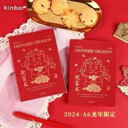 Notes à carnet Kinbor Nouveau 2024 Notes Notes de carnet Dragon Année Limite