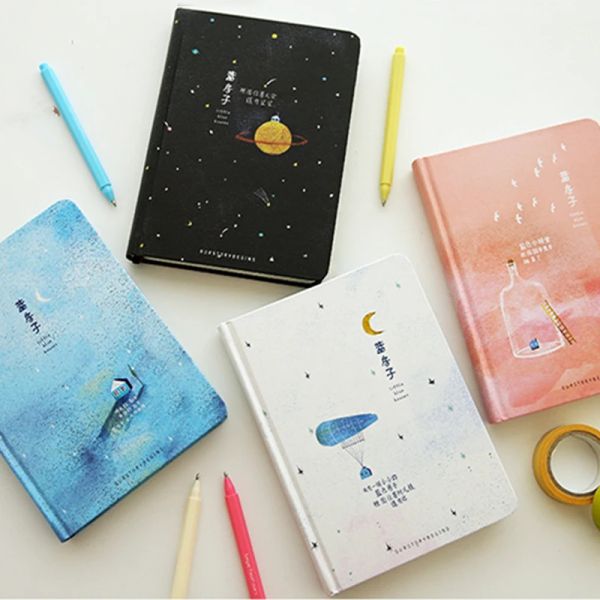 Cuadernos coreano creative a5 papel cuaderno páginas color de tapa dura linda planificador de diario de notas suministros de papelería escolar