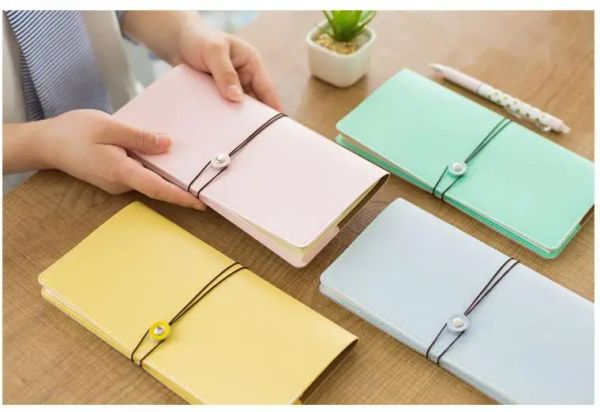 Notebooks Midori Notebook Taille standard Vintage Traveler's Notebook Handy Design 221mmx117mm 32 feuilles de voyage Journal