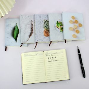 Notes de carnet mini cahiers de poche A6 Taille Hardcover Handmade Notebook Horizontal Line Journal Journal School Office Stationery Supplies