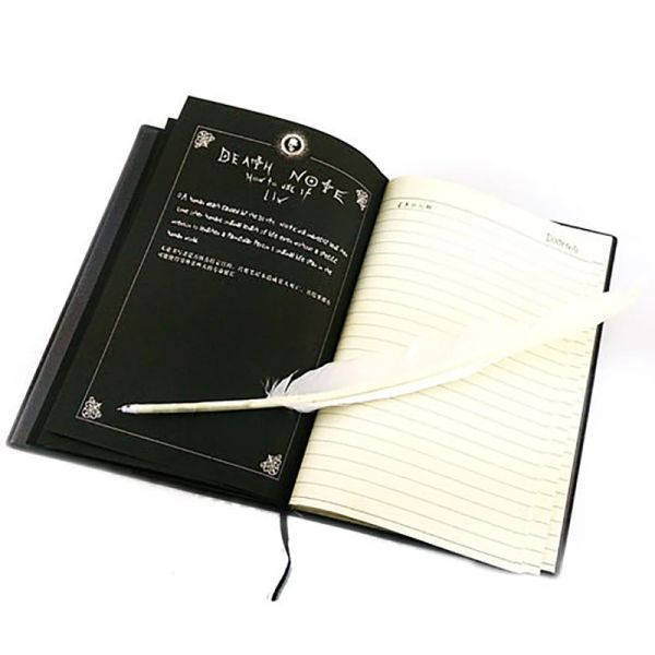 Notebooks Nouveau Note de décès à collectionner ÉCOLE ÉCOLE ANIME ANIME Écriture Journal Journal Death Note Planner Anime Diary Cartoon Book Libros