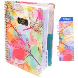 Notebooks Notebook Pruisible Planificateur quotidien Enseignant 2024 Organisateur portable de notes de ménage