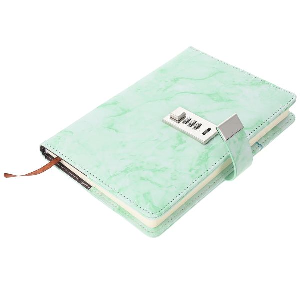 Cuadernos contraseña de cuaderno de cuaderno con accesorio de bloqueo suministro hogar delicado diario de escritura múltiple bloqueo múltiples chicas