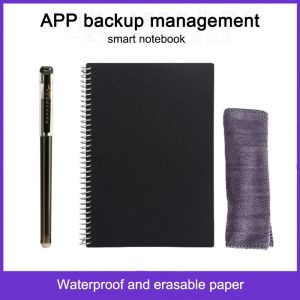 Notebooks Smart Reutilisable Notebook A4 Effrayable Wirebound Notebook Pads Pads Office de stockage Dessin Gift Kids Gift