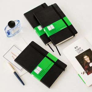 Notebooks Soft Cover Elastic Band Plain Bullet Squared Notebook
