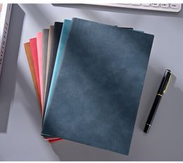 Notebooks Dikte Business Kladblokken Aangepaste Handdrijf Student Briefpapier Schrijven Notebook PU Leerpagina Kleurrijke GYL84