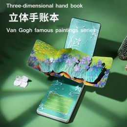 Notes de carnet de manuel tridimensionnel Van Gogh Gogh Paintings Series Day's Day Gift Notebook Mini Blocage Planner Memorial Book