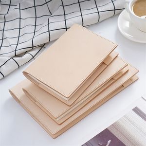 Kladblokken 100% Echte lederen cover A5A6B6 SketchBook Planner met raster blanco inzet retro notebooks en tijdschriften Diary Stationery 220927