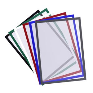 Bloc-notes 10 pièces cadre de fichier magnétique Transparent PVC affichage de Document pour format A4 lettre papier Po photo calendrier de travail 230706