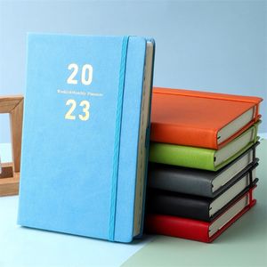 Bloc-notes 2023 A5 Notebook Quotidien Hebdomadaire Planificateur mensuel Premium Papier épais Perosnal Agenda Organisateur Plan Calendrier Bloc-notes Journal 220914