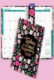 Blocs-notes 2023 A5 planificateur cahiers 365 quotidien hebdomadaire mensuel Journal Kawaii fleurs couverture rigide pour filles garçons fournitures scolaires Plann5139499