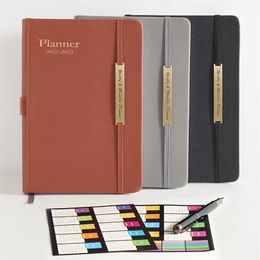 Bloc-notes -2023 Planner Planificateur mensuel hebdomadaire Calendrier Book Jul. -Dec. Carnet de plans anglais portable 2023 220914