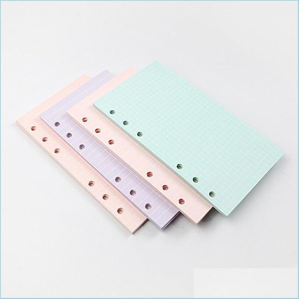 Bloc-notes 40 feuilles de papier A5 A6 Notebook Index Divider For Daily Planner Colorf Card Papers 6 Holes School Supplies Drop Delivery Off Dhjox