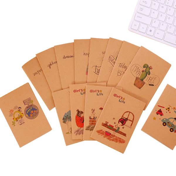 Blocs-notes 40 pcs/lot mignon Mini Vintage petit cahier papier cahier bureau fournitures scolaires cadeau 220902