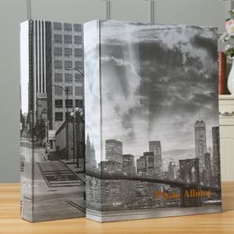 Blocnotes 6 Inch 300 Zakken P o Album Vintage City Print Cover Insert P os Book Case Scrapbook Wedding Memory Gift 230804