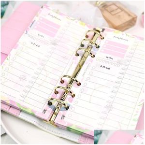 Kuitbus A5 A6 Notebook Index Divider voor Daily Planner 40 Sheets Paper Colorf Card Papers 6 Holes Drop Delivery Office School Busin Dhxze