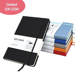 Notitieblokken A5 gestippeld notitieboekjes canvas harde kaft 100 GSM binnenzak dagboeken dagboek Koreaans briefpapier schoolbenodigdheden voor studenten 231011