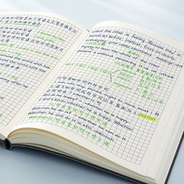 Blocnotes A5 Verdikte Grid Boek handgeschilderde Notebook Eenvoudige Zachte Lederen Hand Grootboek Student Lezen Tekening Stijl Dagboek Kladblok 230704