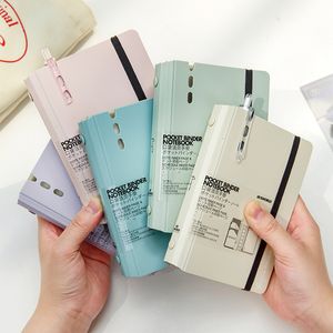 Notepads A7 Loose leaf Business Office Notebook Journal 40 Sheets Pocket Binder Diary Planner School Stationery 230626