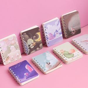 Kuitboeken A7 Loose Leaf Notebook Diary Lined Notebooks Diaries Kawaii Student Planner School Office Levers 85x105mm 1 stcs 220927