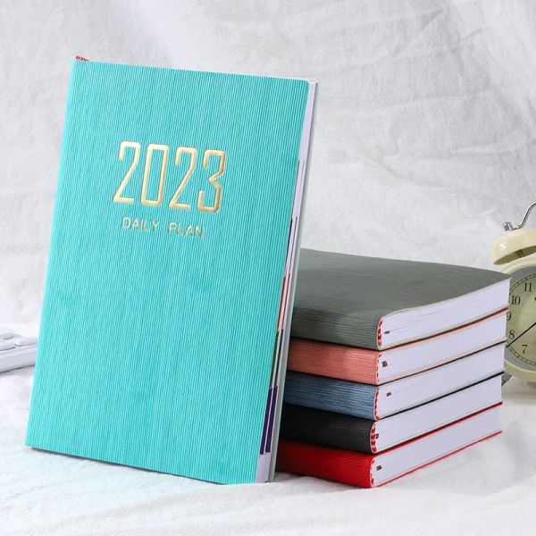 NOTAGES AGEDADA 2023 PLANIFICATEUR Organisateur de papeterie Diary A5 Notebook and Journal Calendar Notepad Blocage Sketchbook Weekly Note Book Plan