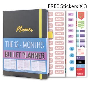 Kladblokken Agenda Daily Planner Life Doelstelling Ongedateerde wekelijkse jaarkalender Organisator Notebook Fitness Yoga Habits 230408